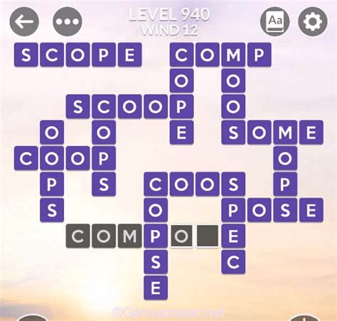 wordscapes level 940